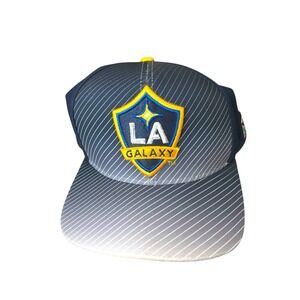 Adidas LA Galaxy Blue Yellow MLS Soccer Adjustable Snapback Hat Cap‎